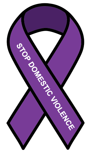 Purple Ribbon - Stop Domestic Violence