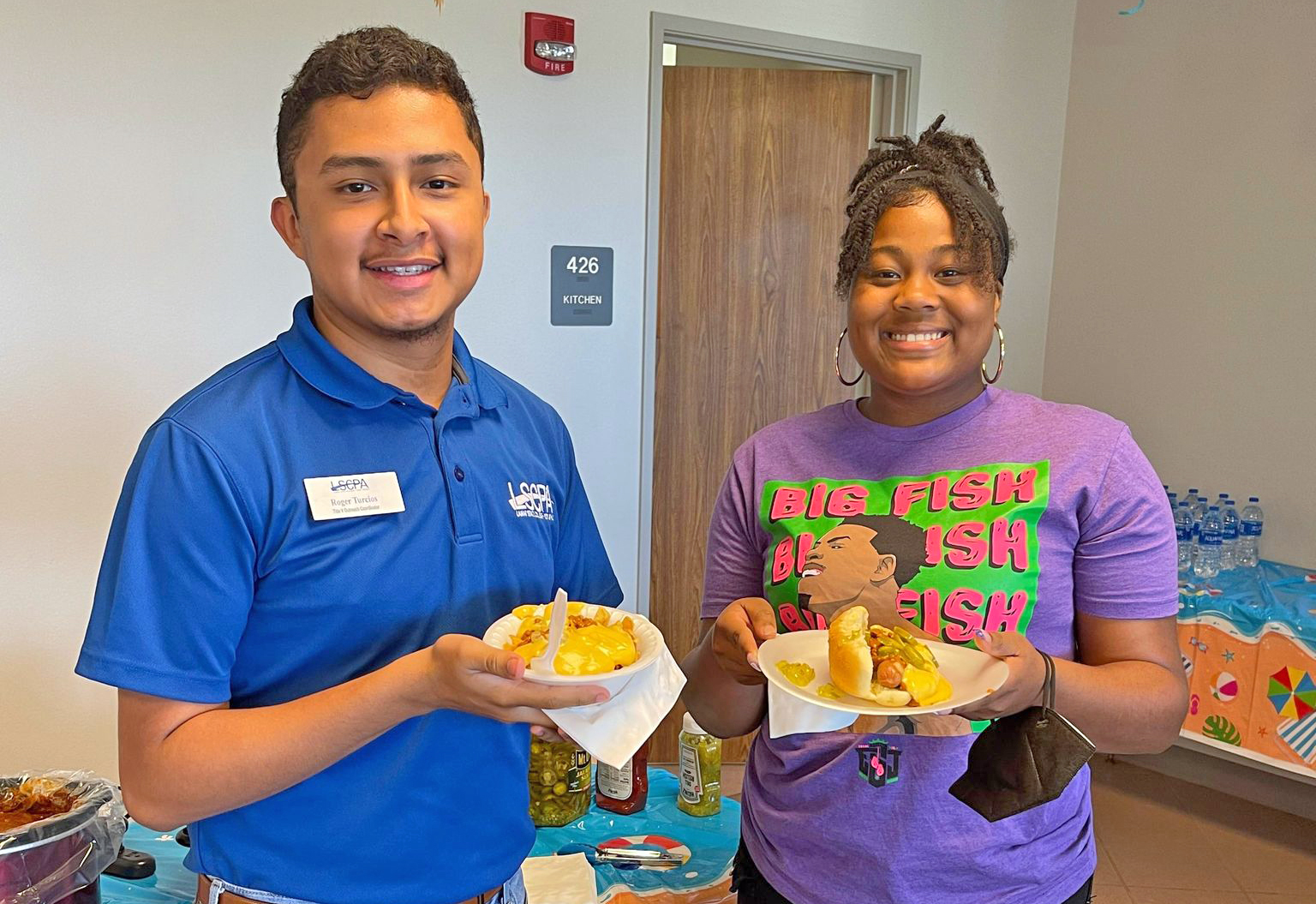 Roger Turcios Jr., pictured here during one a 2022 campus event, works as an Outreach Coordinator for Lamar State College Port Arthur